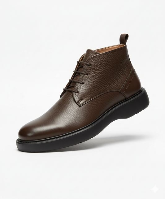 La Bottine "Chic Urbain" en Cuir Grainé