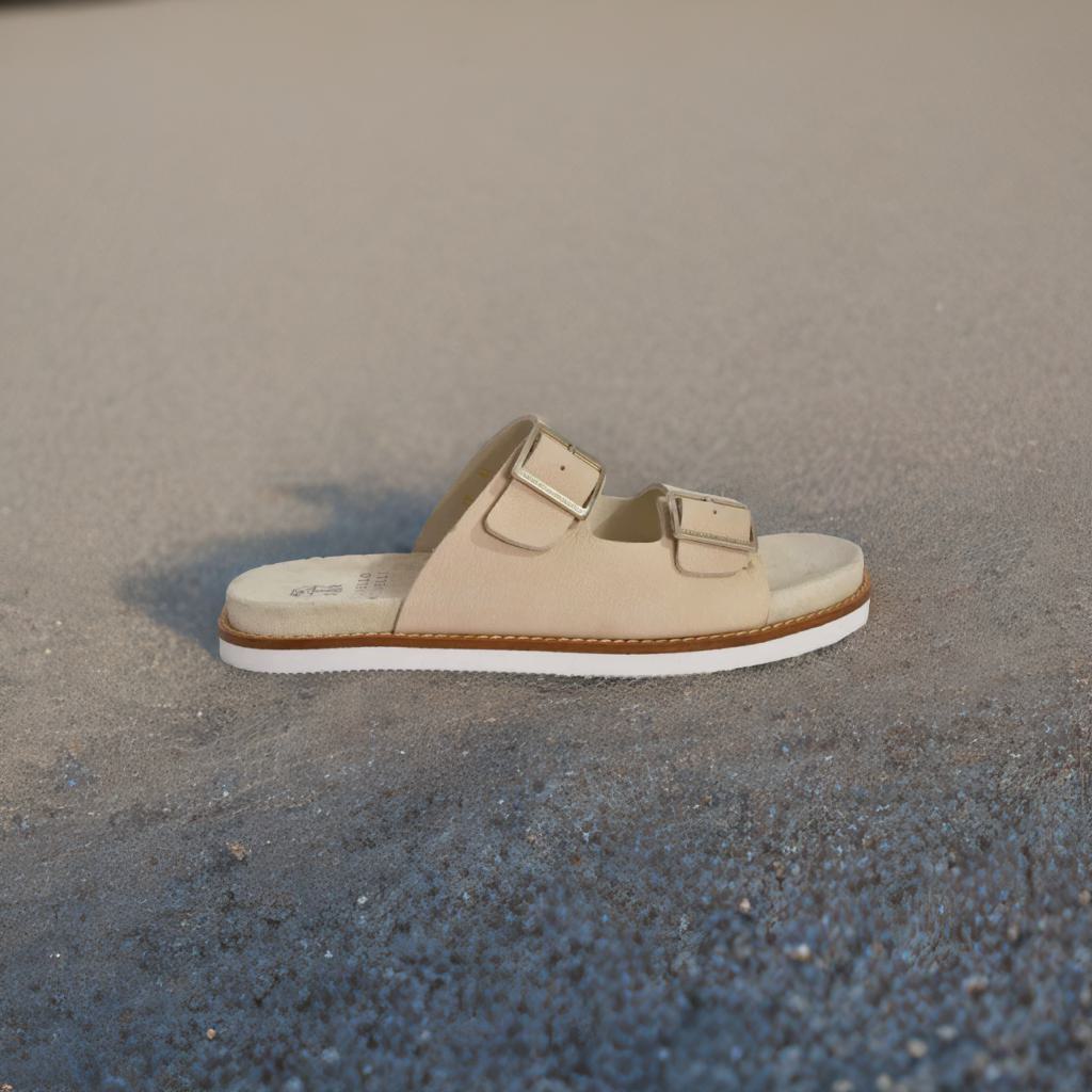 Sandales streetwear en cuir suédé